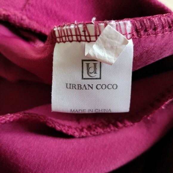 Maroon Flowy Skater Skirt Size Large - Picture 3 of 6